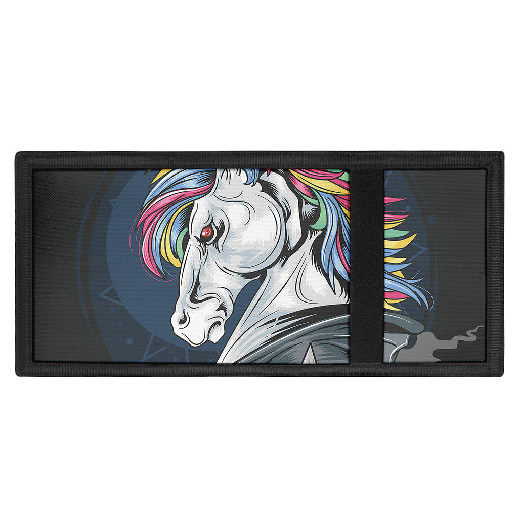 Punk Unicorn Print Trifold Wallet