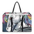 Punk Unicorn Print Utility Tote Bag