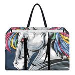 Punk Unicorn Print Utility Tote Bag