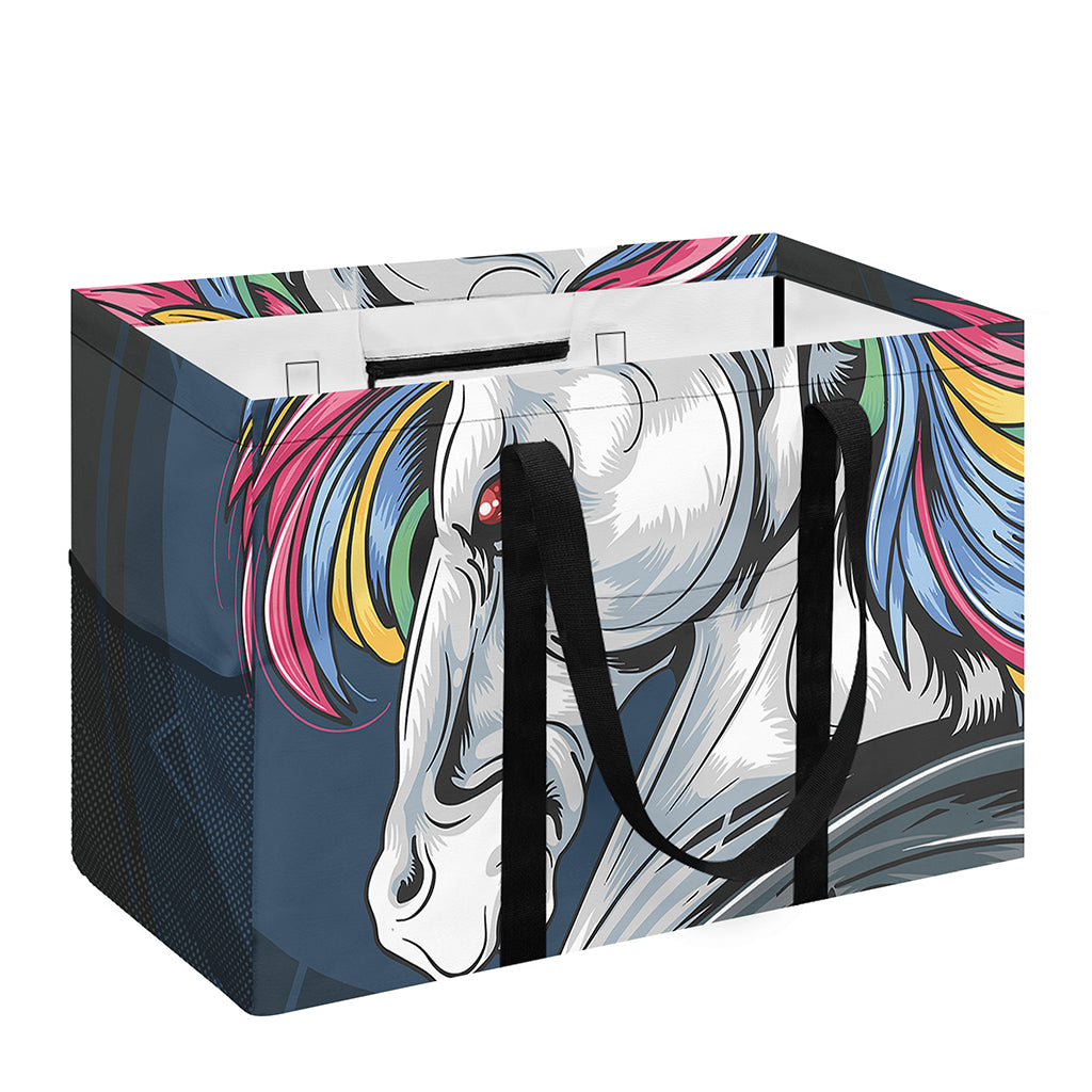 Punk Unicorn Print Utility Tote Bag