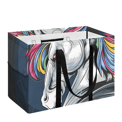 Punk Unicorn Print Utility Tote Bag