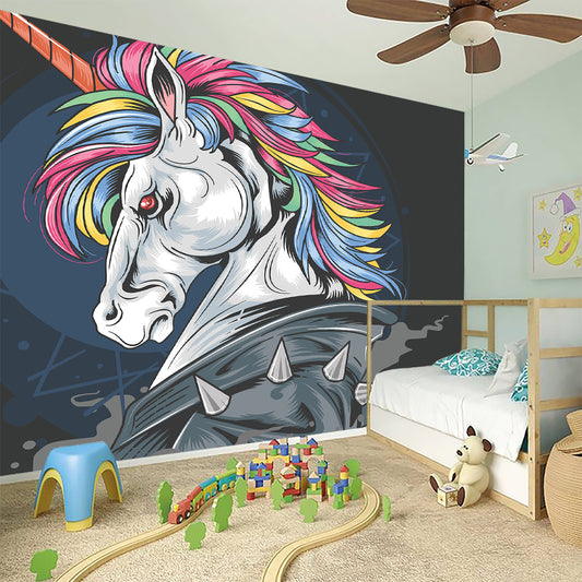 Punk Unicorn Print Wall Sticker