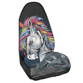 Punk Unicorn Print Waterproof Car Seat Cover