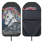 Punk Unicorn Print Waterproof Car Seat Cover