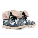 Punk Unicorn Print Winter Boots