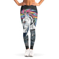 Punk Unicorn Print Women's Leggings
