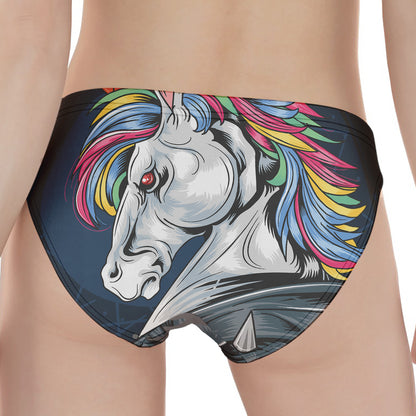 Punk Unicorn Print Women's Panties