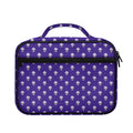 Purple Alien Face Pattern Print Briefcase Bible Bag