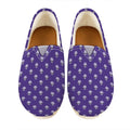 Purple Alien Face Pattern Print Casual Shoes