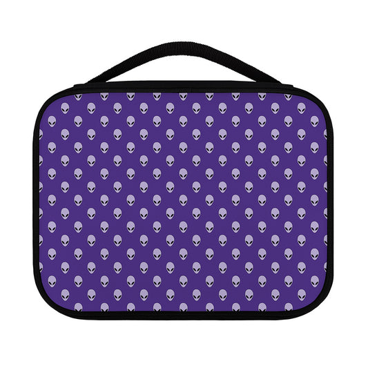 Purple Alien Face Pattern Print Classic Bible Case