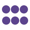 Purple Alien Face Pattern Print Coaster Set
