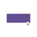 Purple Alien Face Pattern Print Extended Mouse Pad