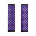 Purple Alien Face Pattern Print Handle Covers