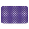 Purple Alien Face Pattern Print Indoor Door Mat