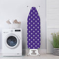 Purple Alien Face Pattern Print Ironing Board Cover