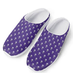 Purple Alien Face Pattern Print Mesh Casual Shoes