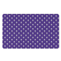Purple Alien Face Pattern Print Polyester Doormat