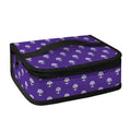 Purple Alien Face Pattern Print Small Lunch Bag