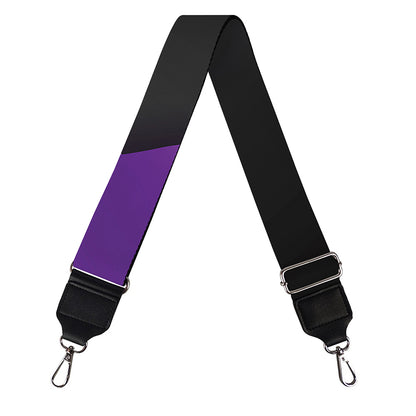 Purple All Cancer Awareness Ribbon Print Bag Strap