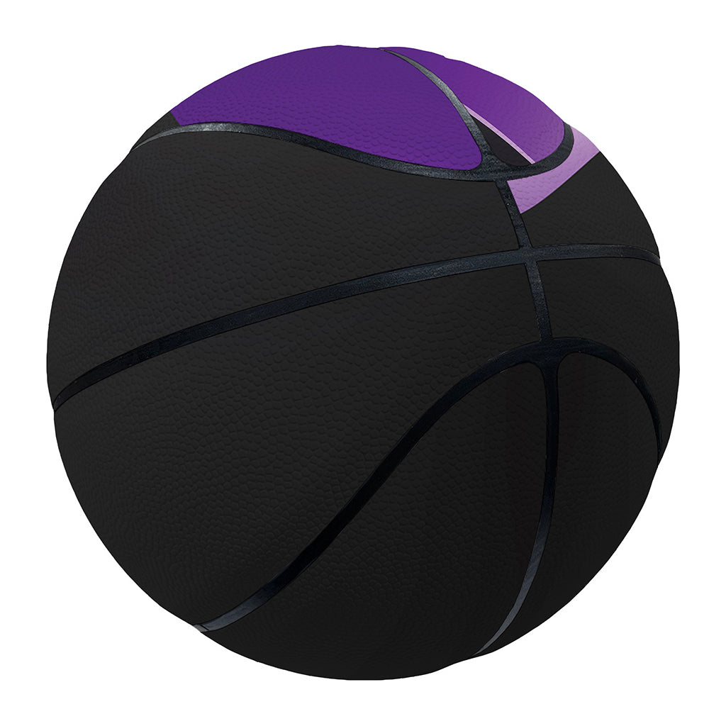 Purple All Cancer Awareness Ribbon Print Basketball