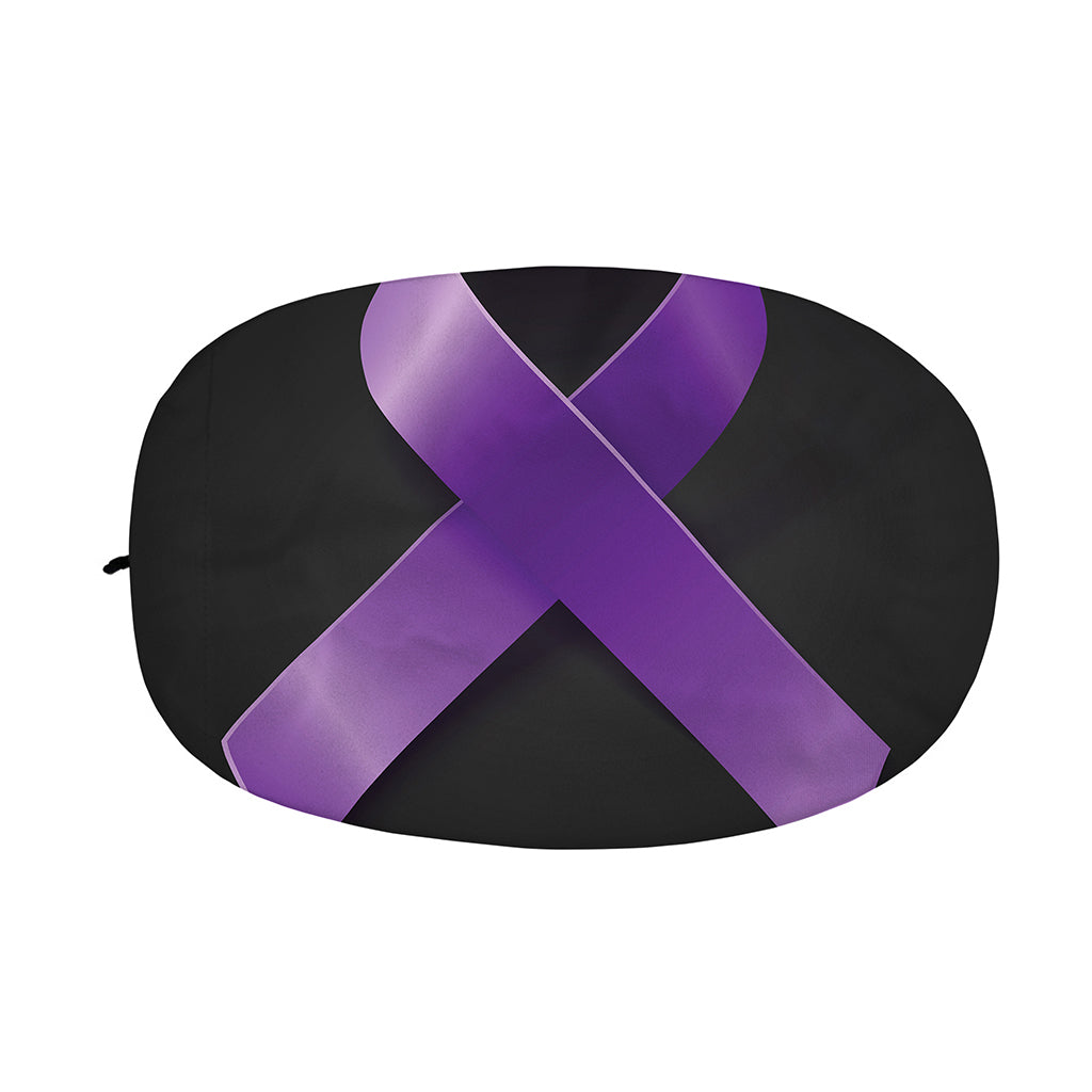 Purple All Cancer Awareness Ribbon Print Car Side Mirror Covers