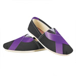 Purple All Cancer Awareness Ribbon Print Casual Shoes