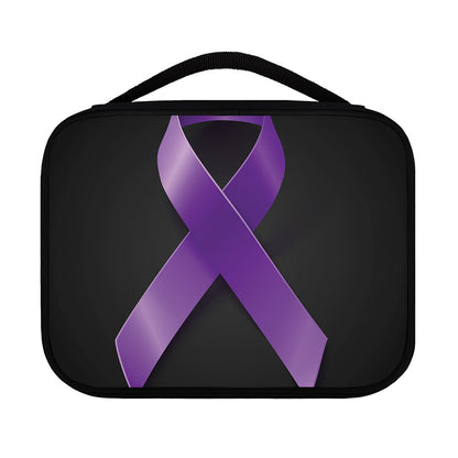 Purple All Cancer Awareness Ribbon Print Classic Bible Case