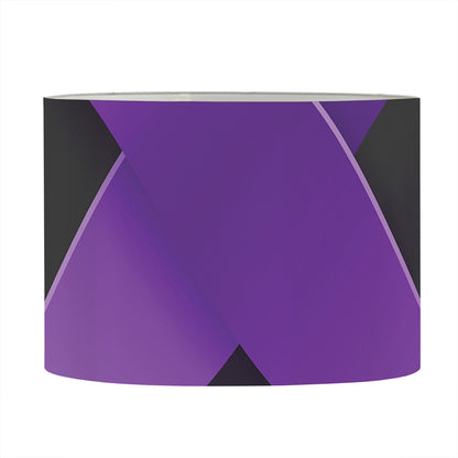 Purple All Cancer Awareness Ribbon Print Drum Lamp Shade