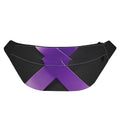 Purple All Cancer Awareness Ribbon Print Fanny Pack