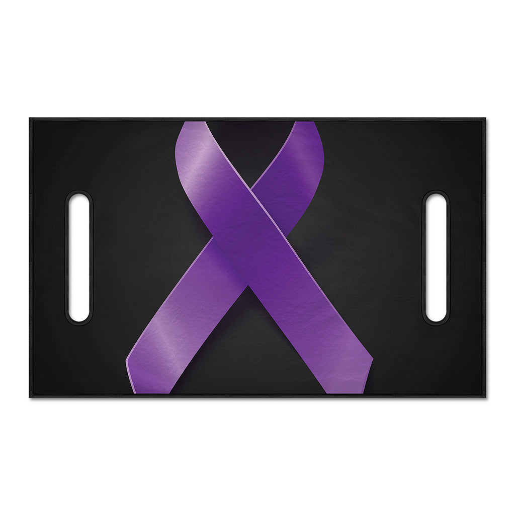 Purple All Cancer Awareness Ribbon Print Golf Cart Seat Cover