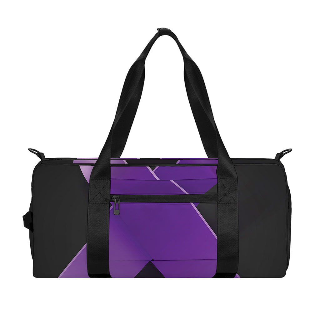 Purple All Cancer Awareness Ribbon Print Gym Bag