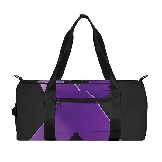 Purple All Cancer Awareness Ribbon Print Gym Bag