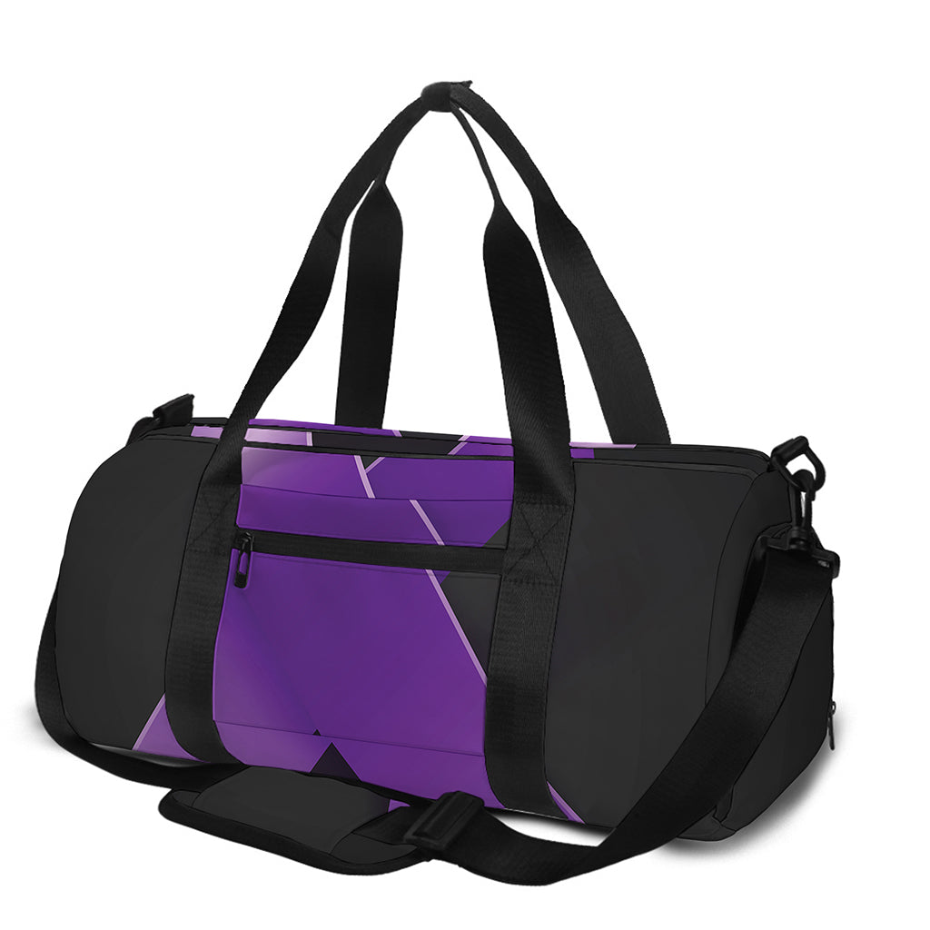 Purple All Cancer Awareness Ribbon Print Gym Bag