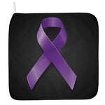 Purple All Cancer Awareness Ribbon Print Hand Towel