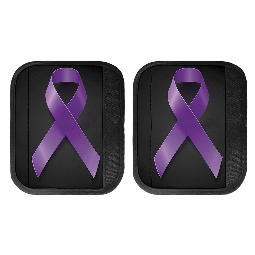 Purple All Cancer Awareness Ribbon Print Handle Covers
