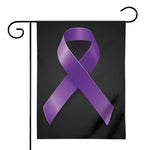Purple All Cancer Awareness Ribbon Print House Flag