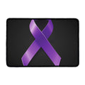 Purple All Cancer Awareness Ribbon Print Kitchen Mat
