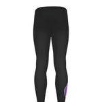 Purple All Cancer Awareness Ribbon Print Men's leggings