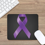 Purple All Cancer Awareness Ribbon Print Mouse Pad