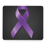 Purple All Cancer Awareness Ribbon Print Mouse Pad