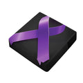 Purple All Cancer Awareness Ribbon Print Outdoor Seat Cushion Cover