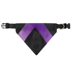 Purple All Cancer Awareness Ribbon Print Over The Collar Dog Bandana