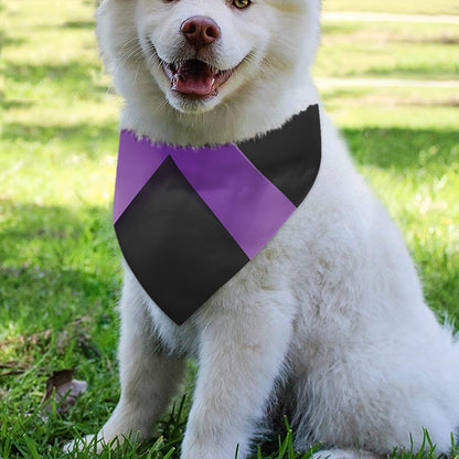 Purple All Cancer Awareness Ribbon Print Over The Collar Dog Bandana