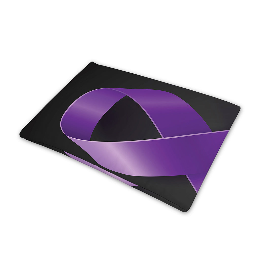 Purple All Cancer Awareness Ribbon Print Pet Cooling Mat Cover