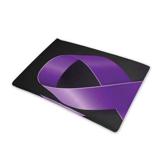 Purple All Cancer Awareness Ribbon Print Pet Cooling Mat Cover