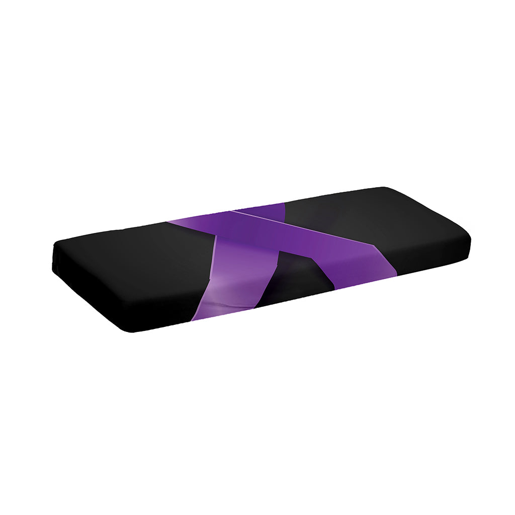Purple All Cancer Awareness Ribbon Print Piano Keyboard Cover