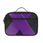 Purple All Cancer Awareness Ribbon Print Portable Lunch Bag