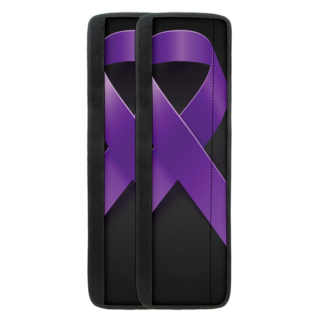 Purple All Cancer Awareness Ribbon Print Refrigerator Handle Covers