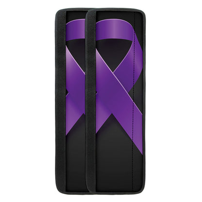 Purple All Cancer Awareness Ribbon Print Refrigerator Handle Covers