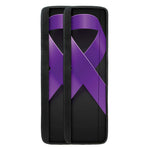 Purple All Cancer Awareness Ribbon Print Refrigerator Handle Covers